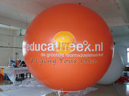 중국 UV 보호한 인쇄를 가진 주황색 팽창식 광고 헬륨 풍선, 광고는 팽창합니다 공장 